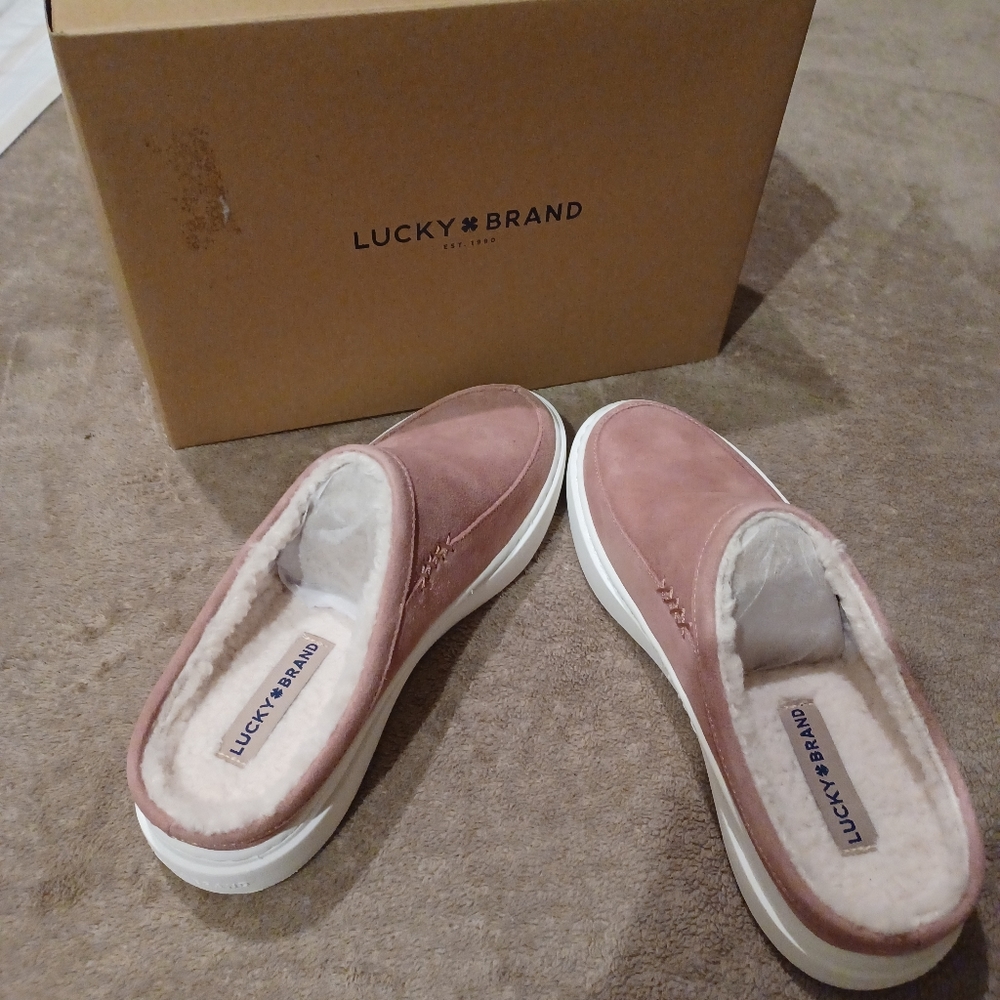 Luck Brand Antler Oiled Suede Slipper - Picture 2 of 6